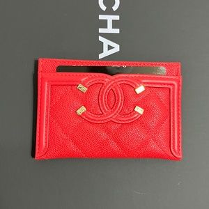 Chanel card holder